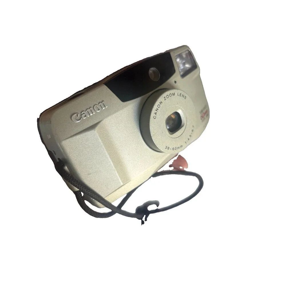 Canon Sure Shot 60 Zoom Date 35mm Film Camera - Powers On, Not Film Tested